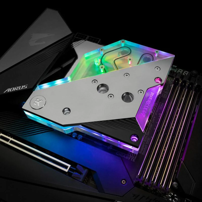 Ek Water Blocks Ek Vanduo Blocks EK Vanduo Blocks EK-Quantum Momentum AORUS Z490 Xtreme D-RGB (akrilas)