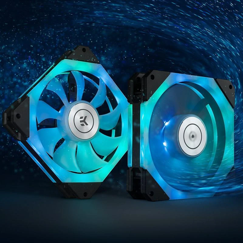 Ek Water Blocks EK-Quantum Impulse 120 D-RGB - Juodas 400-1800 rpm