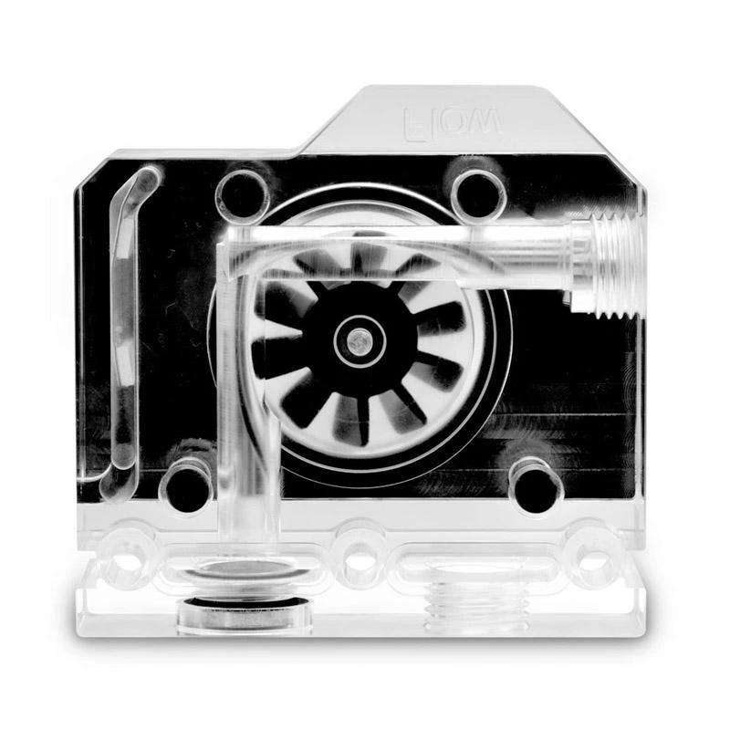Ek Water Blocks Ek Vanduo Blocks EK Vanduo Blocks EK-Quantum skaliarinis srauto matuoklis, iš apačios į viršų, D-RGB, nikelio spalvos