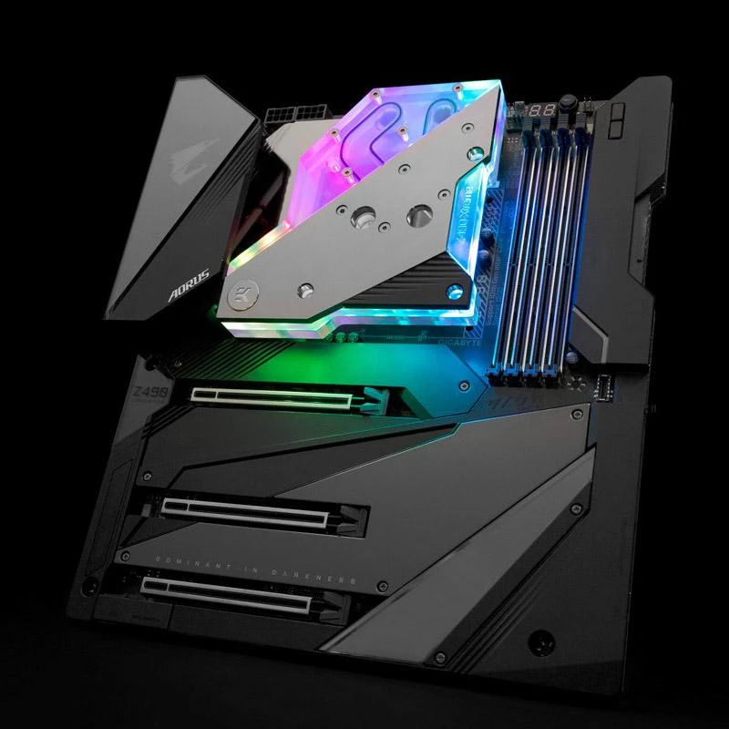 EK-Quantum Momentum Z490 vandens blokas su D-RGB šviesomis