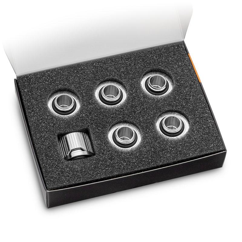 Ek Water Blocks Ek Vanduo Blocks EK Vanduo Blocks EK-Quantum Torque STC 10/16" 6 vnt. pakuotė, sidabrinis