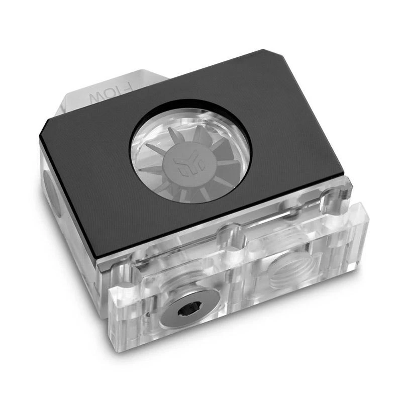 Ek Water Blocks Ek Vanduo Blocks EK Vanduo Blocks EK-Quantum skaliarinis srauto matuoklis, iš viršaus į apačią, D-RGB, juodas