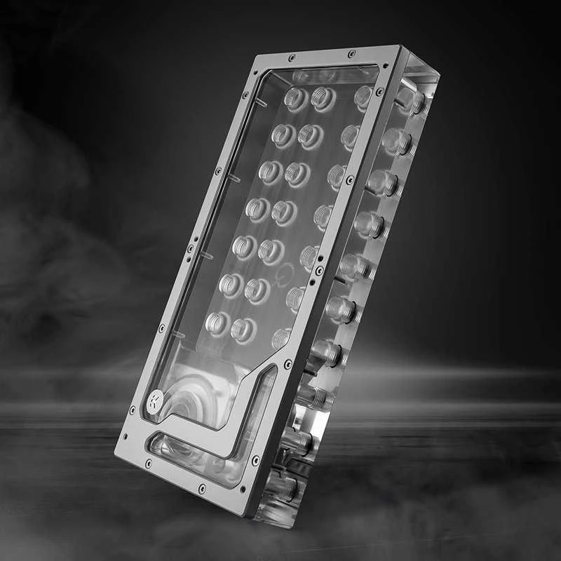 Ek Water Blocks Ek Vanduo Blocks EK Vanduo Blocks EK-QuantumX Loophole Distroplate D5 PWM sidabrinė