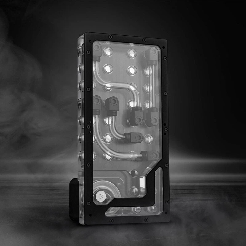 Ek Water Blocks EK vandens blokai EK Vanduo blokai EK-QuantumX kilpos Distroplate D5 PWM – juodas