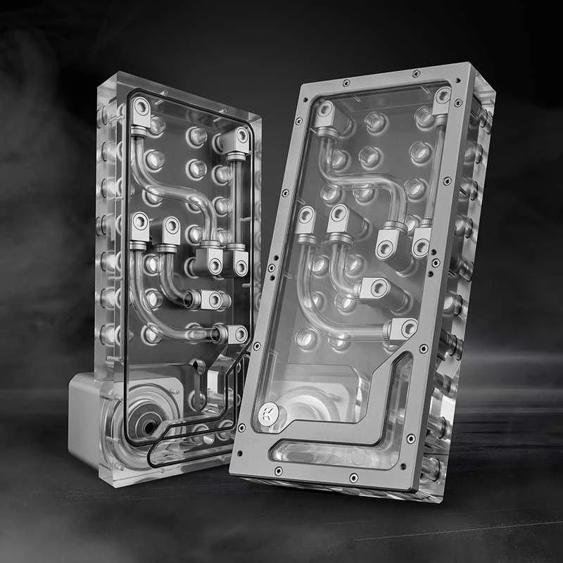 Ek Water Blocks Ek Vanduo Blocks EK Vanduo Blocks EK-QuantumX Loophole Distroplate D5 PWM sidabrinė