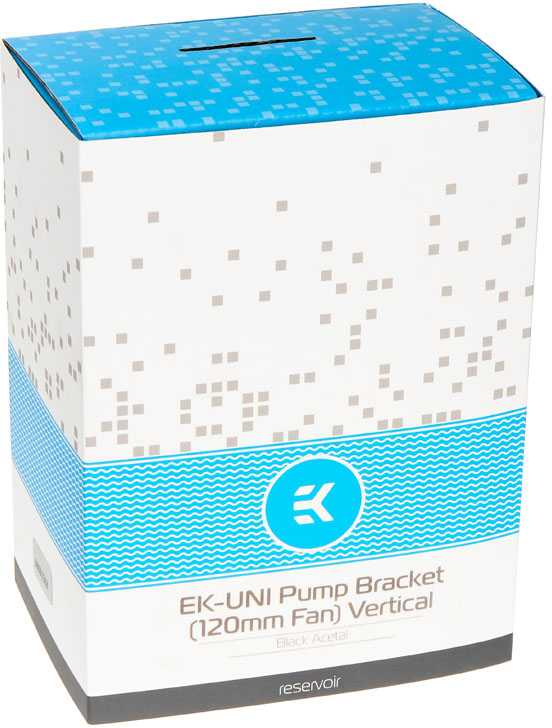 Ek Water Blocks „Ek Vanduo Blocks EK Vanduo Blocks EK-UNI“ siurblio laikiklis (120 mm ventiliatoriui) – vertikalus