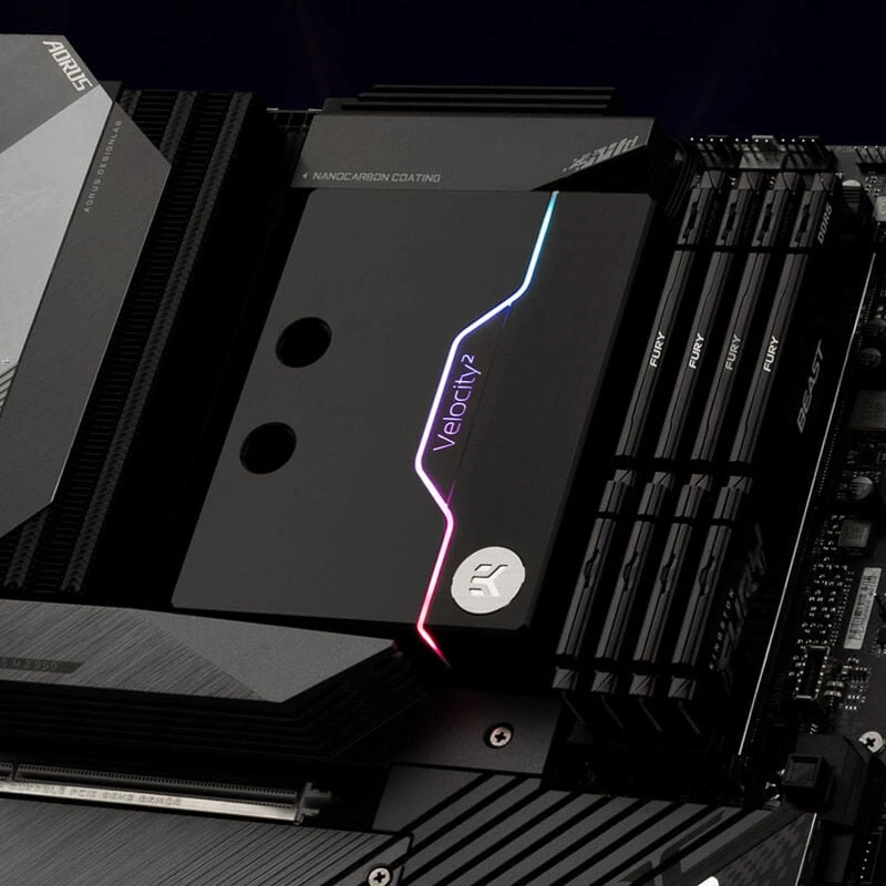 Ek Water Blocks Ek Vanduo Blocks EK vandens blokai EK-Quantum Velocity² D-RGB (AM5), nikelio ir acetalo spalvos