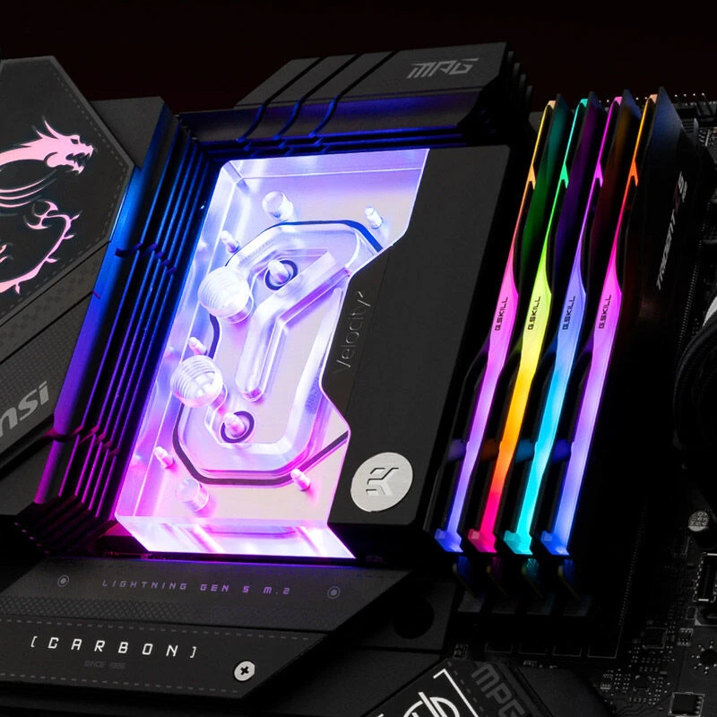 Ek Water Blocks EK vandens blokai EK vandens blokai EK-Quantum Velocity² D-RGB (AM5), nikelis + akrilas
