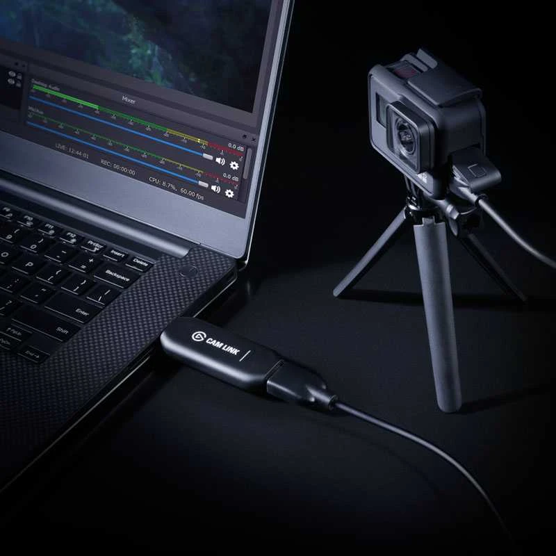 Elgato Cam Link 4K, DSL fotoaparato arba veiksmo kameros prijungimo kaip internetinė kamera adapteris