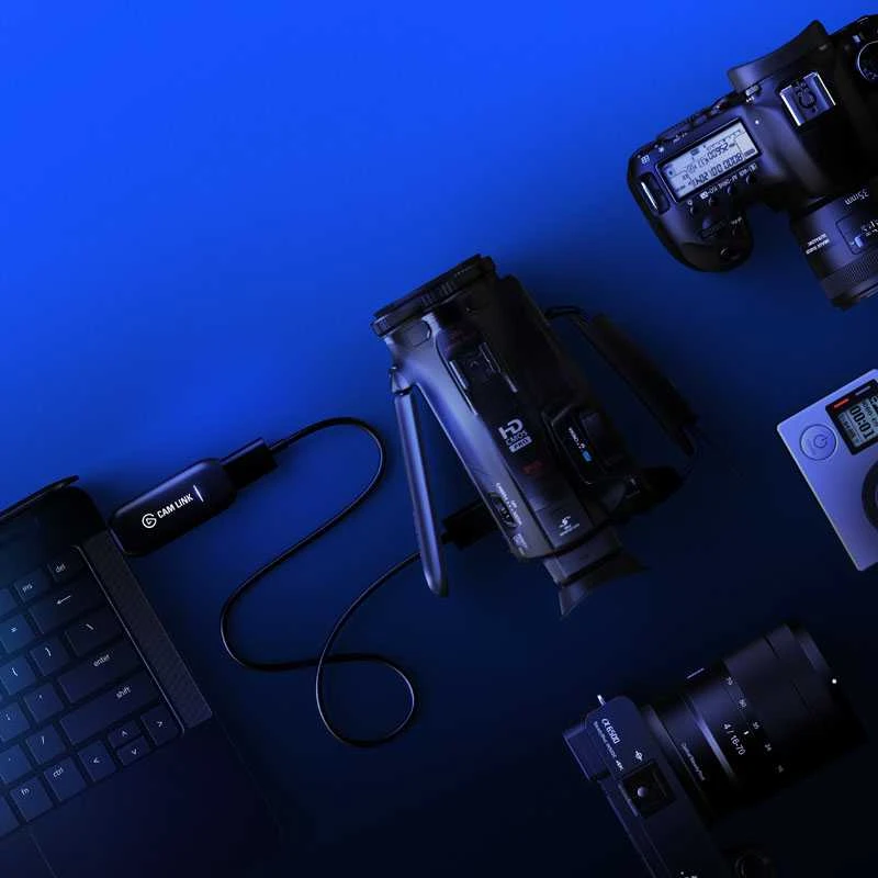 Elgato Cam Link 4K, DSL fotoaparato arba veiksmo kameros prijungimo kaip internetinė kamera adapteris