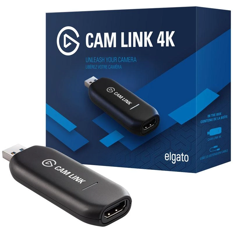 Elgato Cam Link 4K, DSL fotoaparato arba veiksmo kameros prijungimo kaip internetinė kamera adapteris