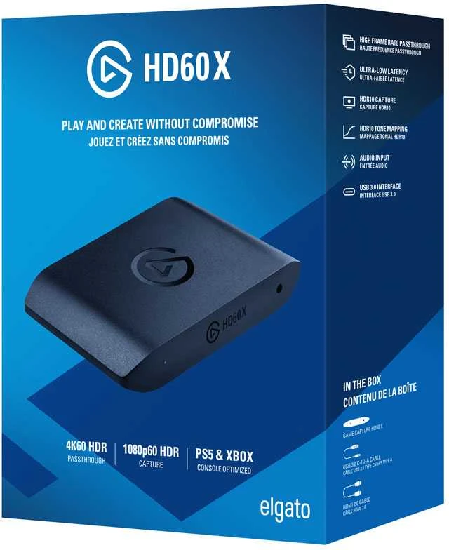 Elgato | Išorinė fiksavimo kortelė | HD60 X | N/A | N/A GB | N/A | HDMI