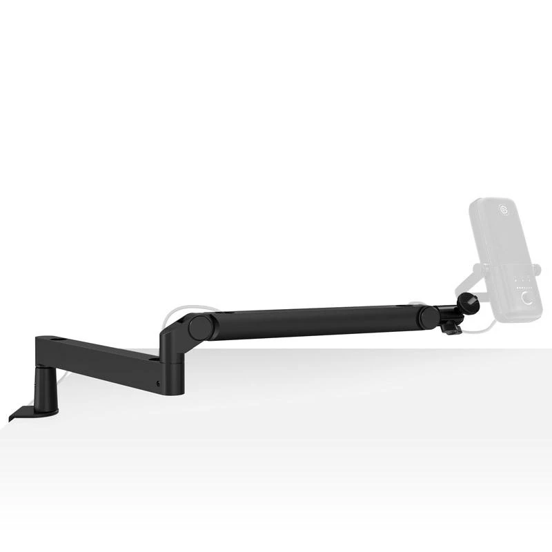 Elgato | Wave Mic Arm | 10AAN9901 | Viršutinės rankos darbo stalo prošvaisa (160 mm); Apatinės rankos darbo stalo prošvaisa (70 mm); Horizontalus siekis (740 mm); Vertikalus sukimas (90 ° aukštyn / 60 ° žemyn (alkūnė); Stalinis spaustukas išplečiamas iki 60 mm | Žemas profilis