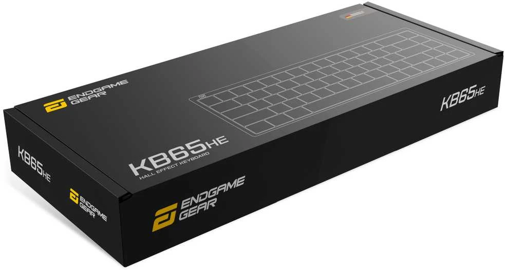 Endgame Gear Endgame KB65HE Hall Effect - US išdėstymas - Hot-Swappable Gateron KS-37B Switches - Juodas (Juoda) Magnetinė Žaidimų Klaviatūra