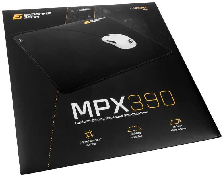 Endgame Gear MPX390 High-End Cordura pelės kilimėlis žaidimams – juodos spalvos