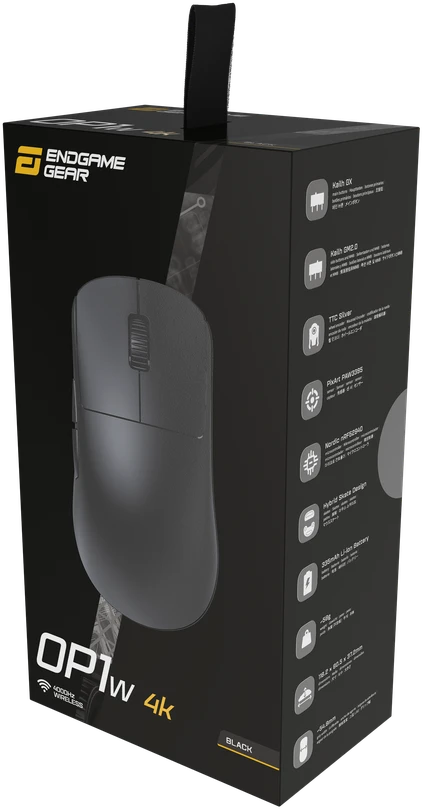 Endgame Gear OP1w 4k belaidė žaidimų pelė – belaidė, juodos spalvos