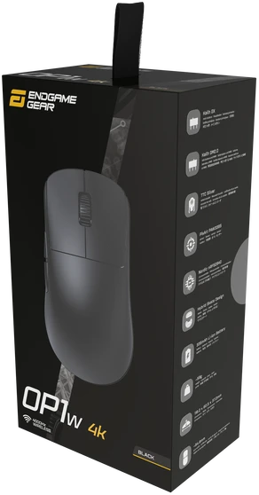 Endgame Gear OP1w 4k belaidė žaidimų pelė – belaidė, juodos spalvos