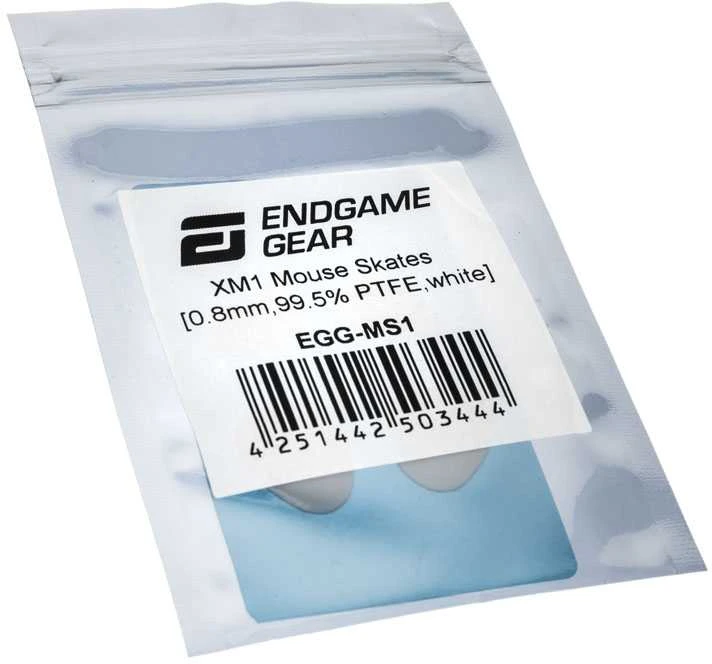 Endgame Gear XM1 Pelė Skates pelių padukai, 99,5% PTFE, baltos spalvos – Single Set