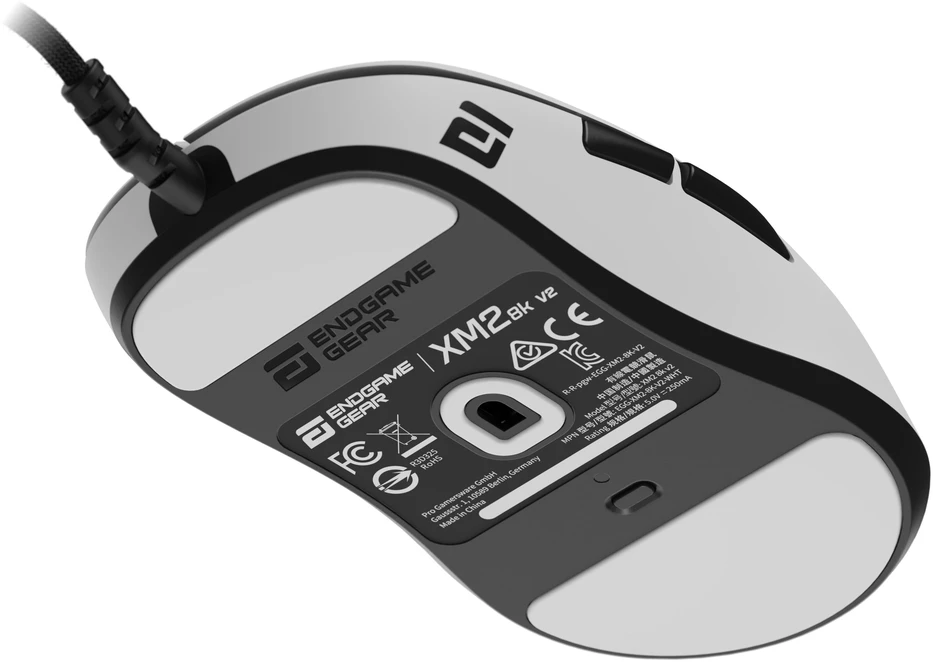 Endgame Gear XM2 8k v2 žaidimų pelė, 8.000Hz – baltos spalvos