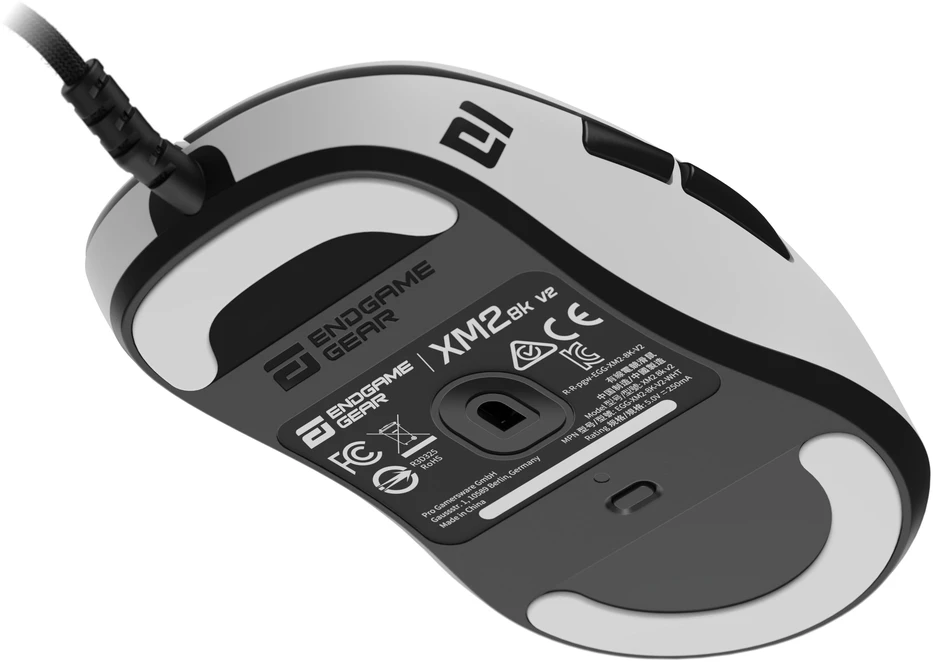 Endgame Gear XM2 8k v2 žaidimų pelė, 8.000Hz – baltos spalvos