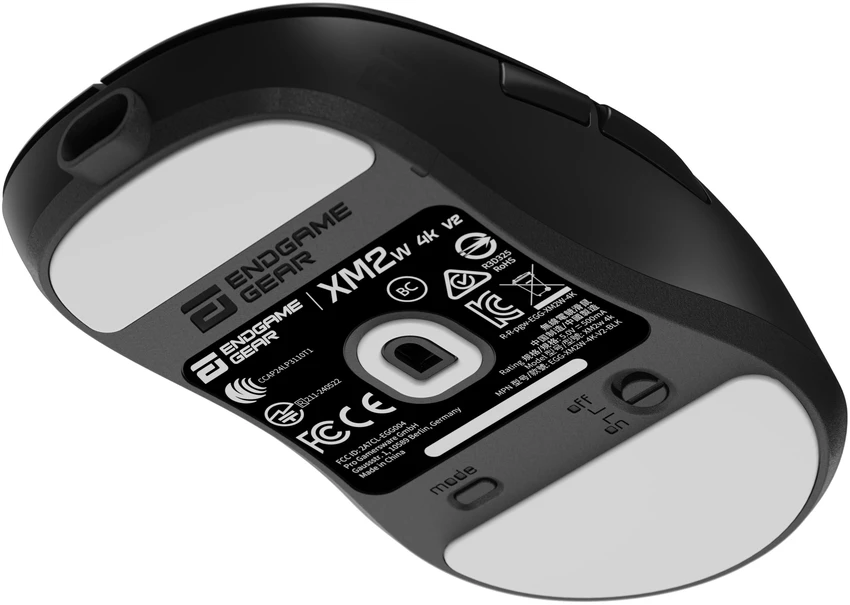 Endgame Gear XM2w 4k v2 žaidimų pelė, 4.000Hz – juodos spalvos