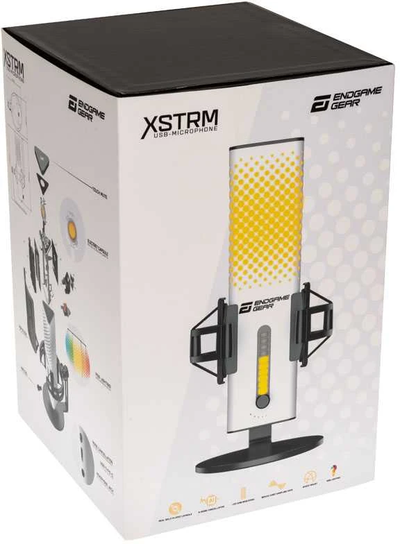 Endgame Gear XSTRM USB mikrofonas – baltos spalvos