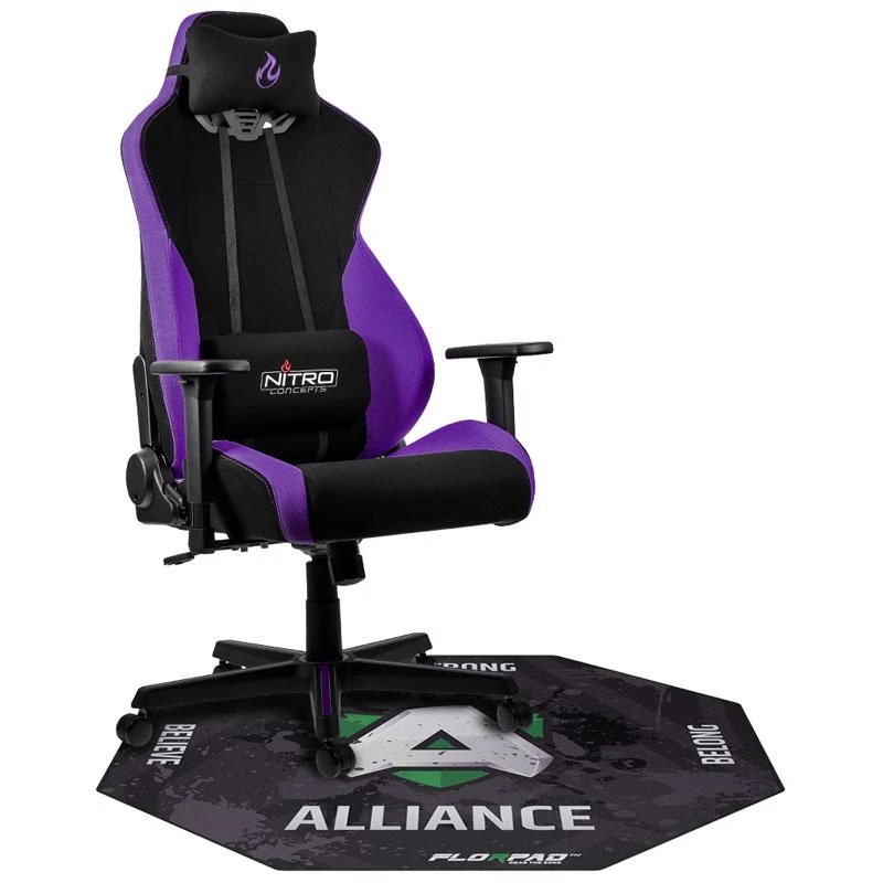 Žaidimų kėdės kilimėlis FlorPad Alliance Gamer, 120x120cm