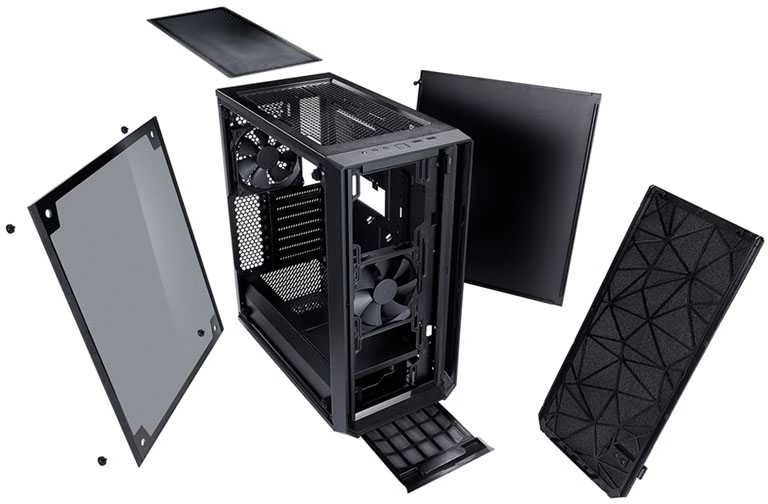 Korpusas Fractal Design Meshify C – Dark TG FD-CA-MESH-C-BKO-TG