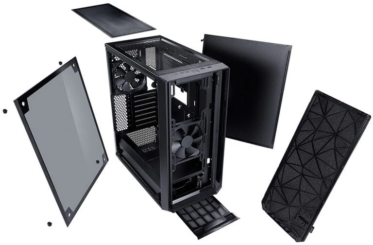 Korpusas Fractal Design Meshify C – Dark TG FD-CA-MESH-C-BKO-TG