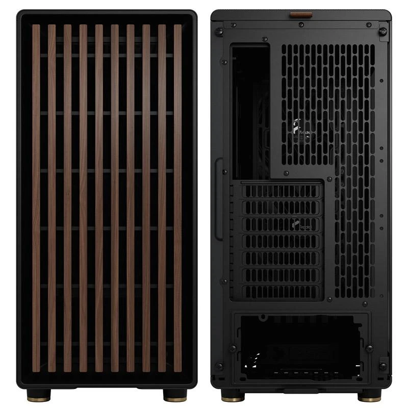 „Fractal Design“ | „North“ | Tamsaus atspalvio, anglies spalvos | Juodas TG | ATX