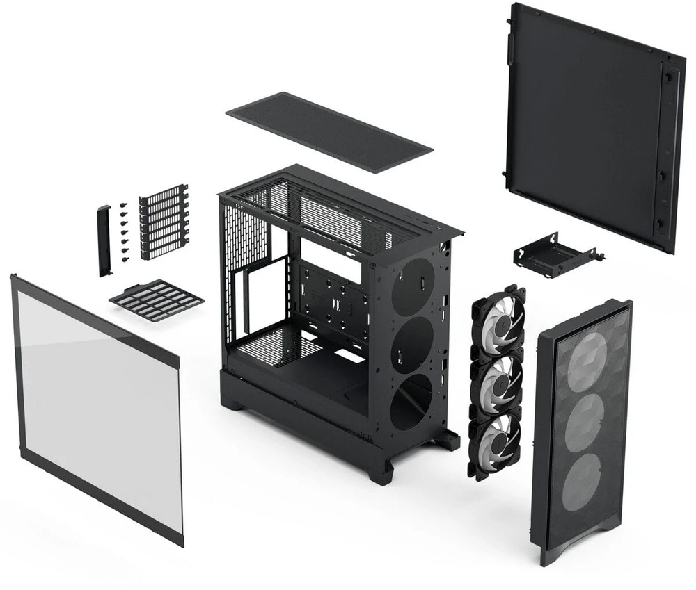 Fractal Design Case | Pop 2 Air | ATX | Juodas TG RGB