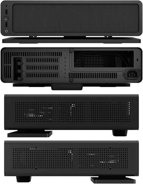 Korpusas  Fractal Design | Ridge | FD-C-RID1N-11 | Juodas | Mini ITX  SFX, SFX-L