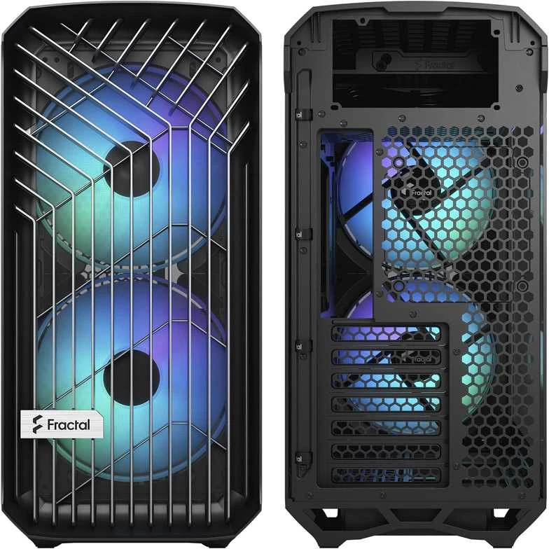 Fractal Design Fraktalų dizainas | Torrent kompaktiškas RGB TG šviesos atspalvis | Šoninis langas | Juodas | ATX