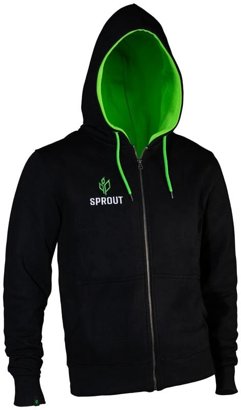 GamersWear SPROUT Basic Kapuzenjacke - Dydis M, juoda/grün