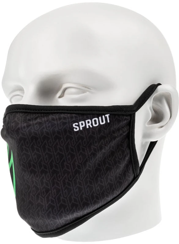 Gamerswear Sprout face mask for mouth and nose - juodas