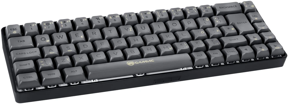 Mėlyna GAMIAC TKL69G SF Klaviatūra žaidimams, Kailh Mėlyna - juodas/pilkas