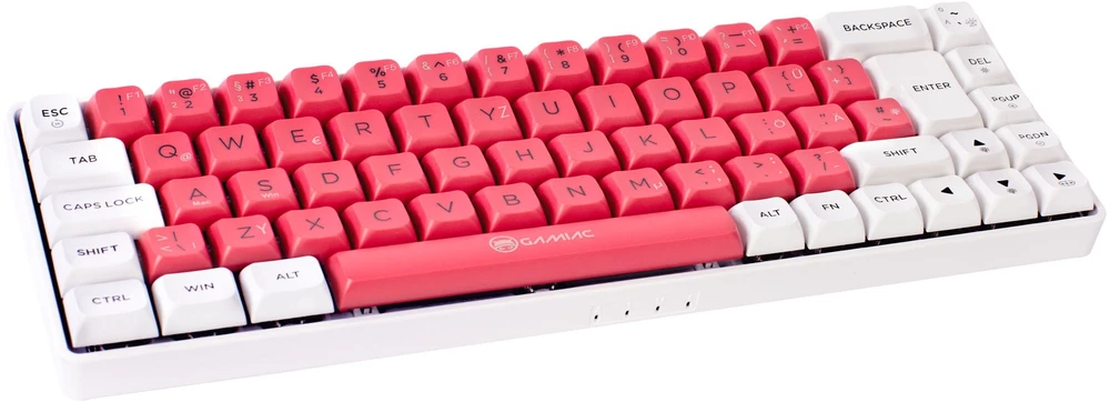 GAMIAC TKL69G SF Klaviatūra žaidimams, Kailh Raudona - baltas/red