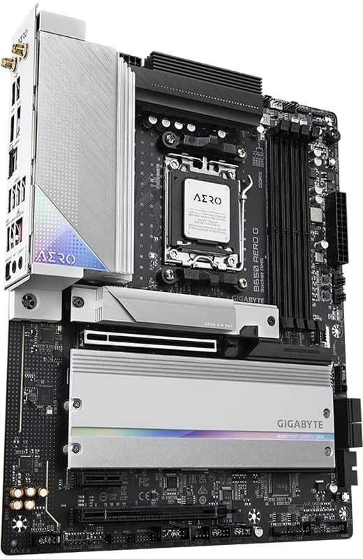 Pagrindinė plokštė GIGABYTE B650 AERO G AM5 1xHDMI 1xDP