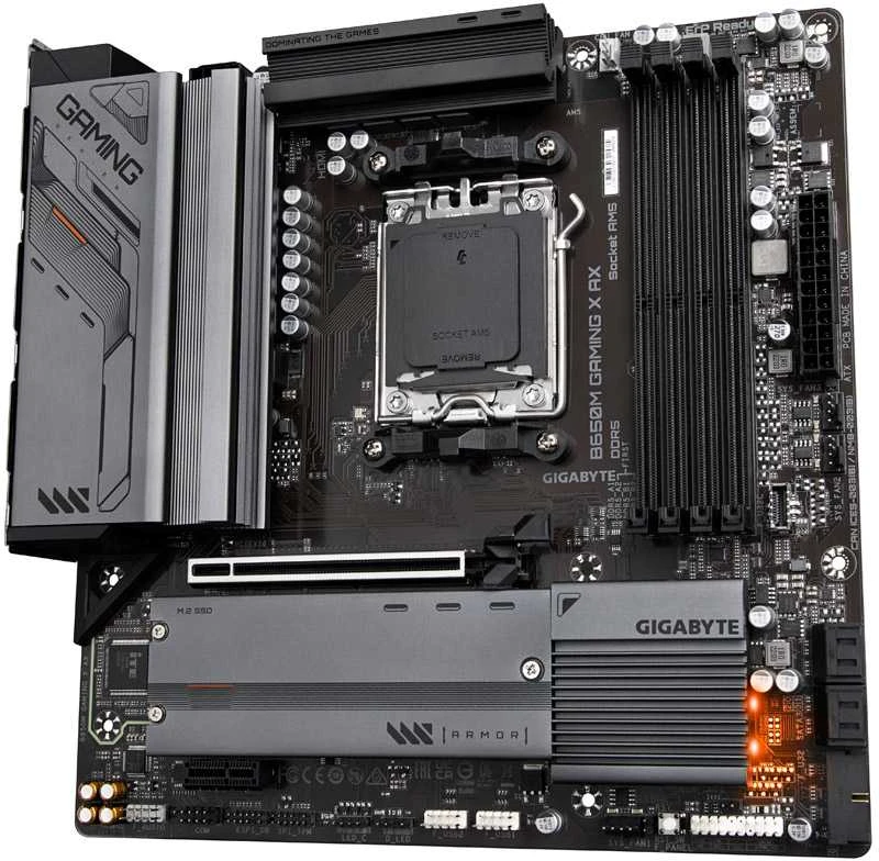 Pagrindinė plokštė GIGABYTE B650M GAMING X AX AM5 4xDDR5 4xSATA 2xM.2 1xHDMI 2xDP