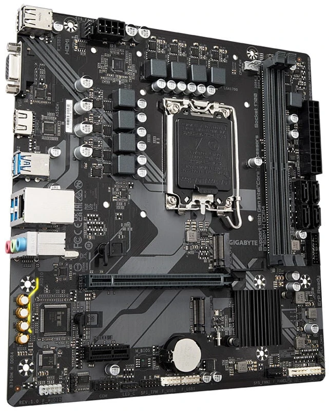 Pagrindinė plokštė „Gigabyte“ | B760M H DDR4 1.0 M/B | Procesorių šeima „Intel“ | Procesoriaus lizdas LGA1700 | DDR4 DIMM | Atminties lizdai 2 | Palaikomos standžiojo disko sąsajos SATA, M.2 | SATA jungčių skaičius 4 | Lustų rinkinys „Intel B760 Express“ | „Micro ATX“