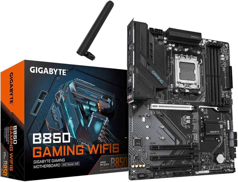 Pagrindinė plokštė GIGABYTE B850 GAMING WF6 AM5 MB 4xDDR5 4xSATA 3xM.2