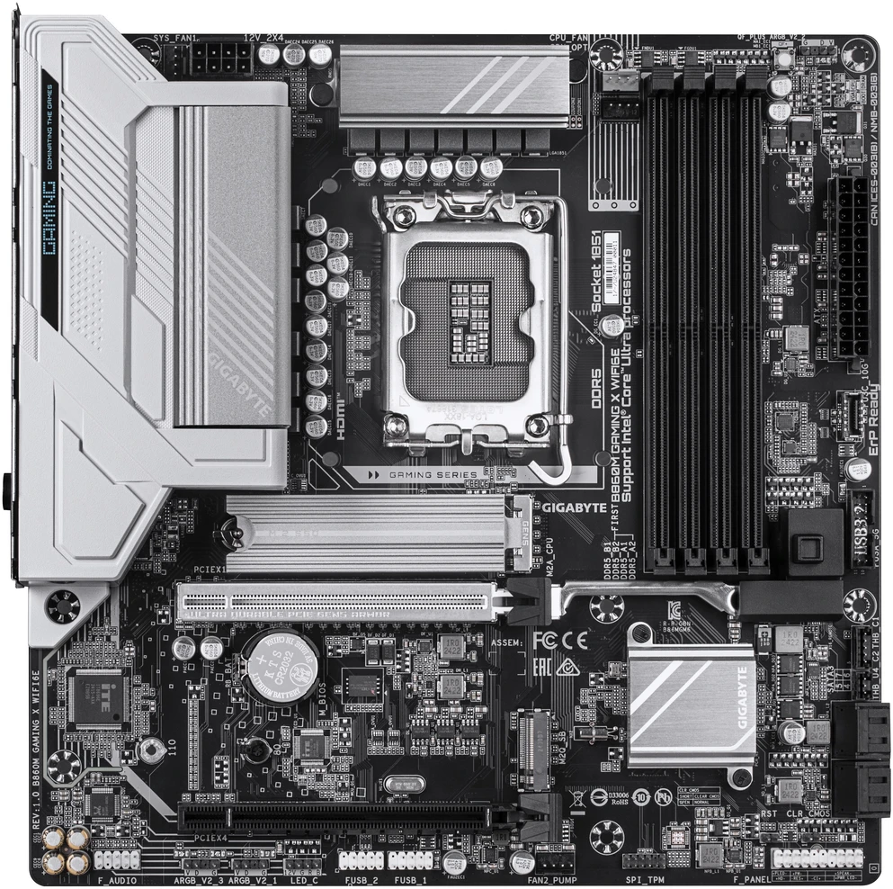 Pagrindinė plokštė Gigabyte B860M GAMING X WIFI6E