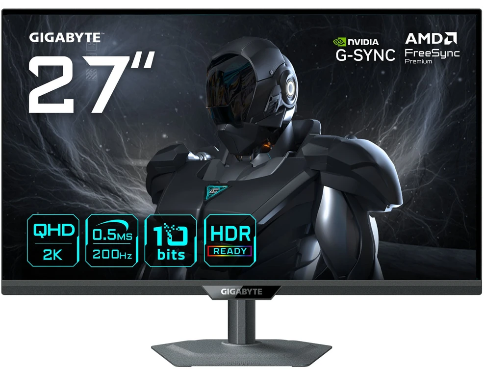 Monitorius Gigabyte | G27Q20 EK | 27 " | SS IPS | QHD | 200 Hz | 0.5 ms | 2560 x 1440 pikselių | 350 cd/m² | HDMI jungtys quantity 2