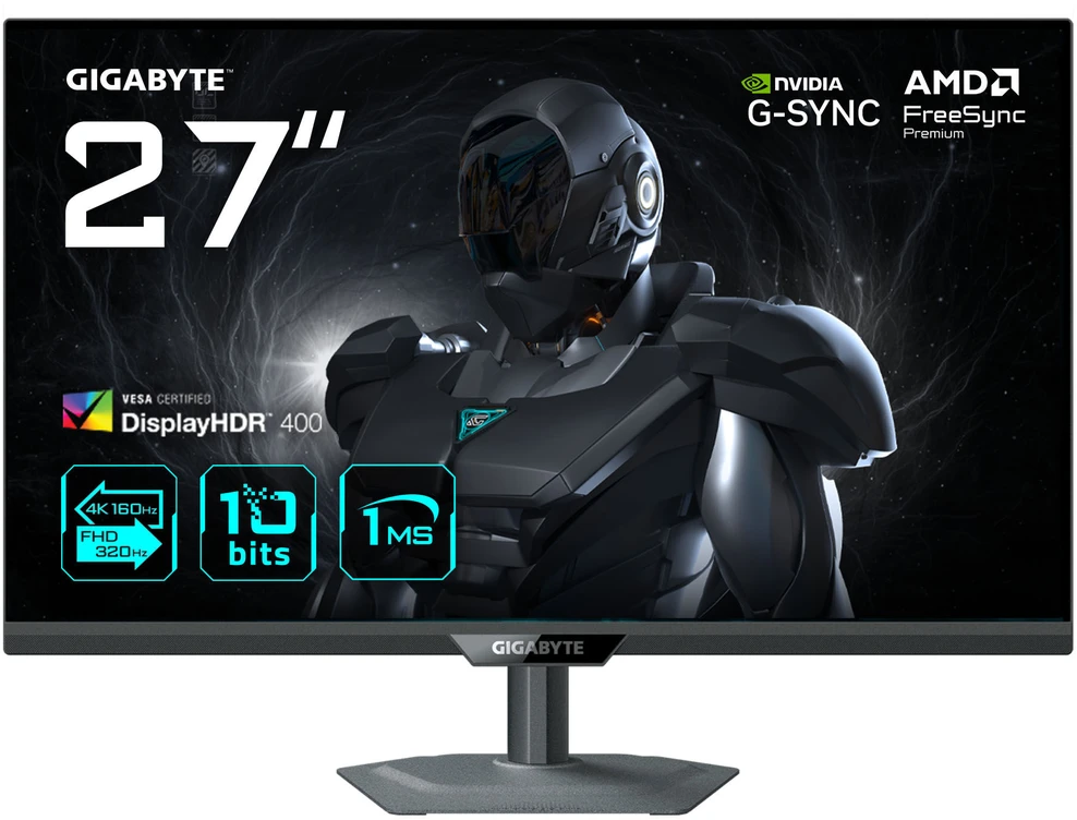 Monitorius Gigabyte | G27U EK | 27 " | SS IPS | UHD | 160 Hz | 1 ms | 3840 x 2160 pikselių | 350 cd/m² | HDMI jungtys quantity 2