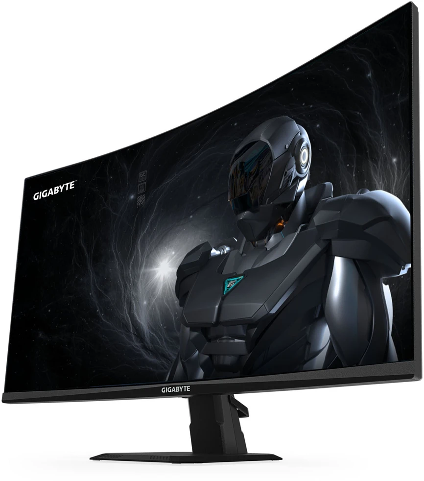 „GIGABYTE GS27FC2“ 27 colių FHD lenktas žaidimų monitorius – 1920 x 1080, 240 Hz, 1,350 cd/m², HDR Ready, HDMI 2.0, DisplayPort 1.4