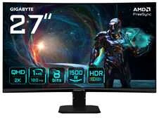 Monitorius Gigabyte | GS27QCA EK | 27 " | VA | 180 Hz | 1 ms | 2560 x 1440 pikselių | 250 cd/m² | HDMI jungtys quantity 2