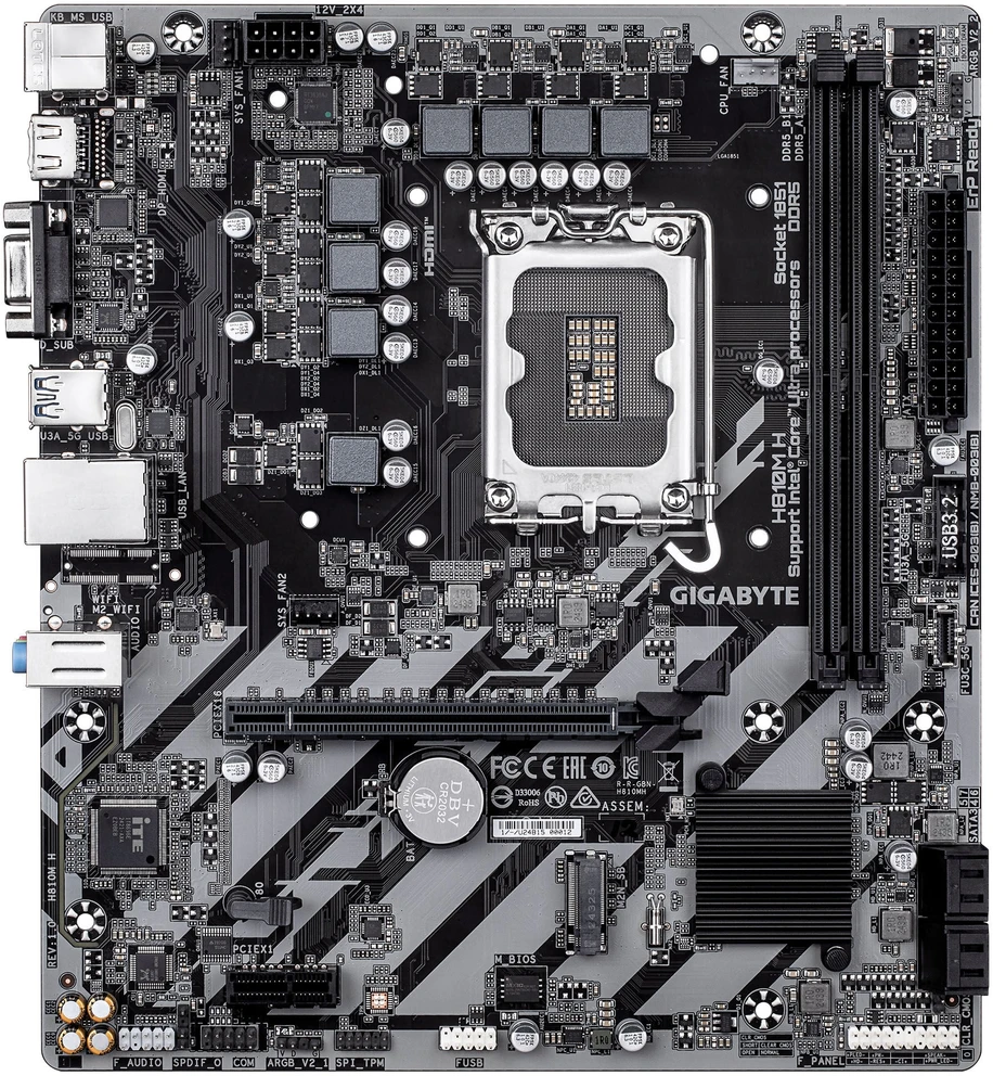 Pagrindinė plokštė Gigabyte H810M H