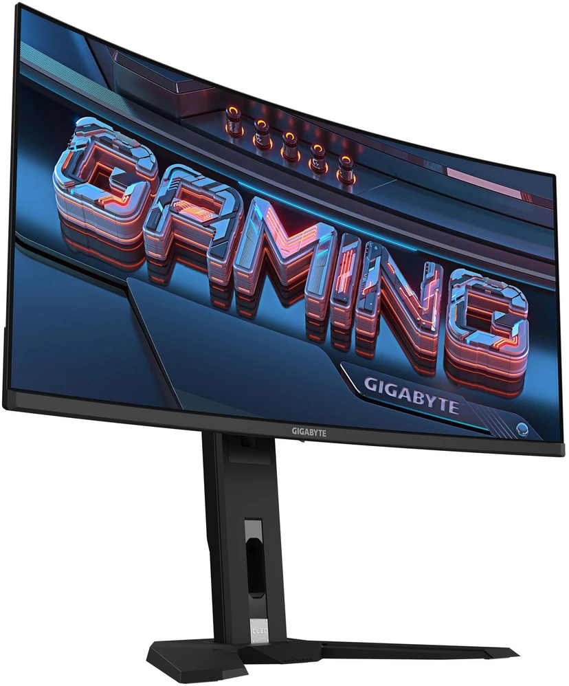 Monitorius Gigabyte | MO34WQC2 EK1 | 34" | OLED | WQHD | 240 Hz | 0,03 ms | 3440 x 1440 pikselių | 250 cd/m² | HDMI jungčių kiekis: 2