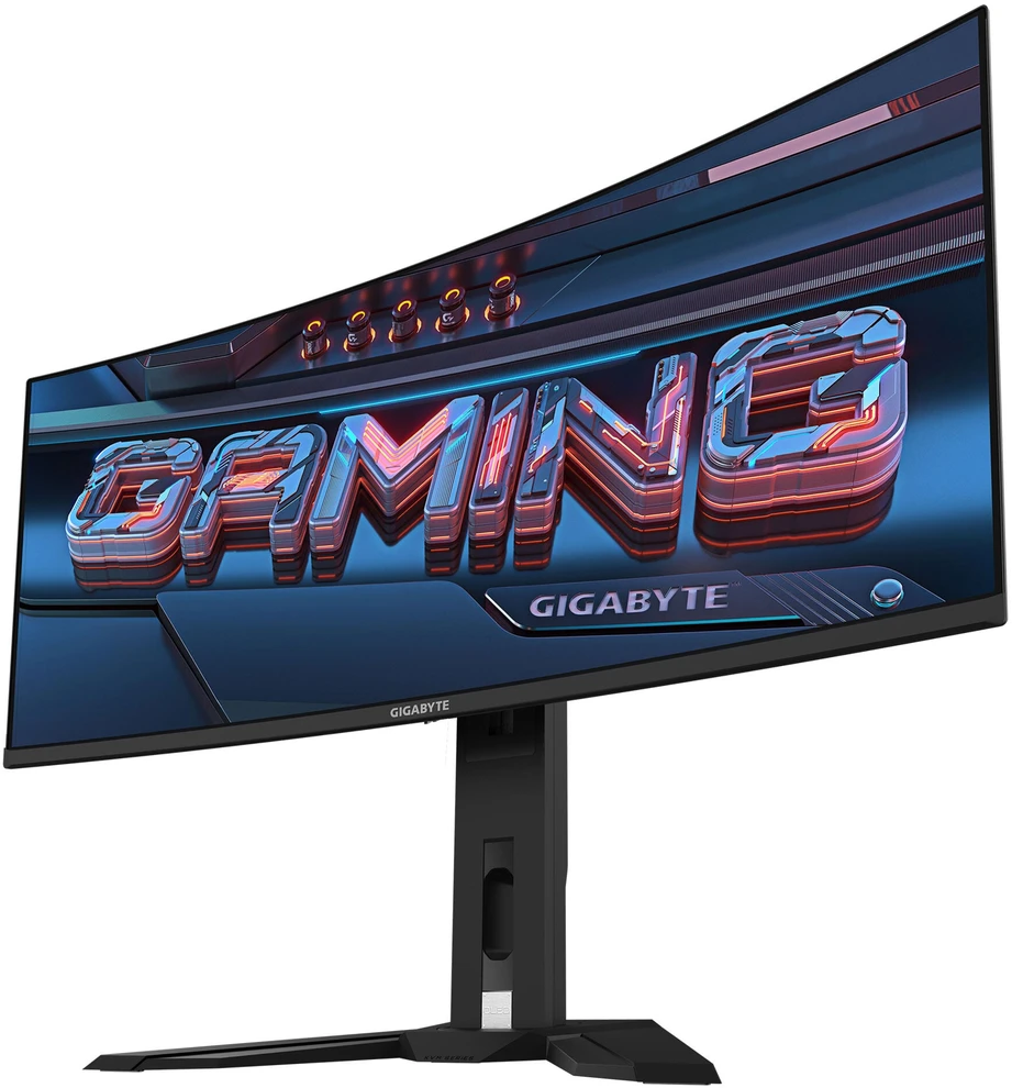 Monitorius Gigabyte | MO34WQC2 EK1 | 34" | OLED | WQHD | 240 Hz | 0,03 ms | 3440 x 1440 pikselių | 250 cd/m² | HDMI jungčių kiekis: 2
