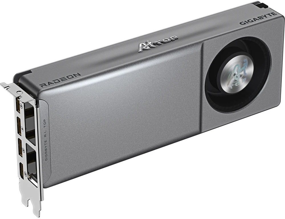 „GIGABYTE Radeon AI PRO R9700 AI TOP 32G“ vaizdo plokštė, 32 GB GDDR6 – mažmeninė prekyba